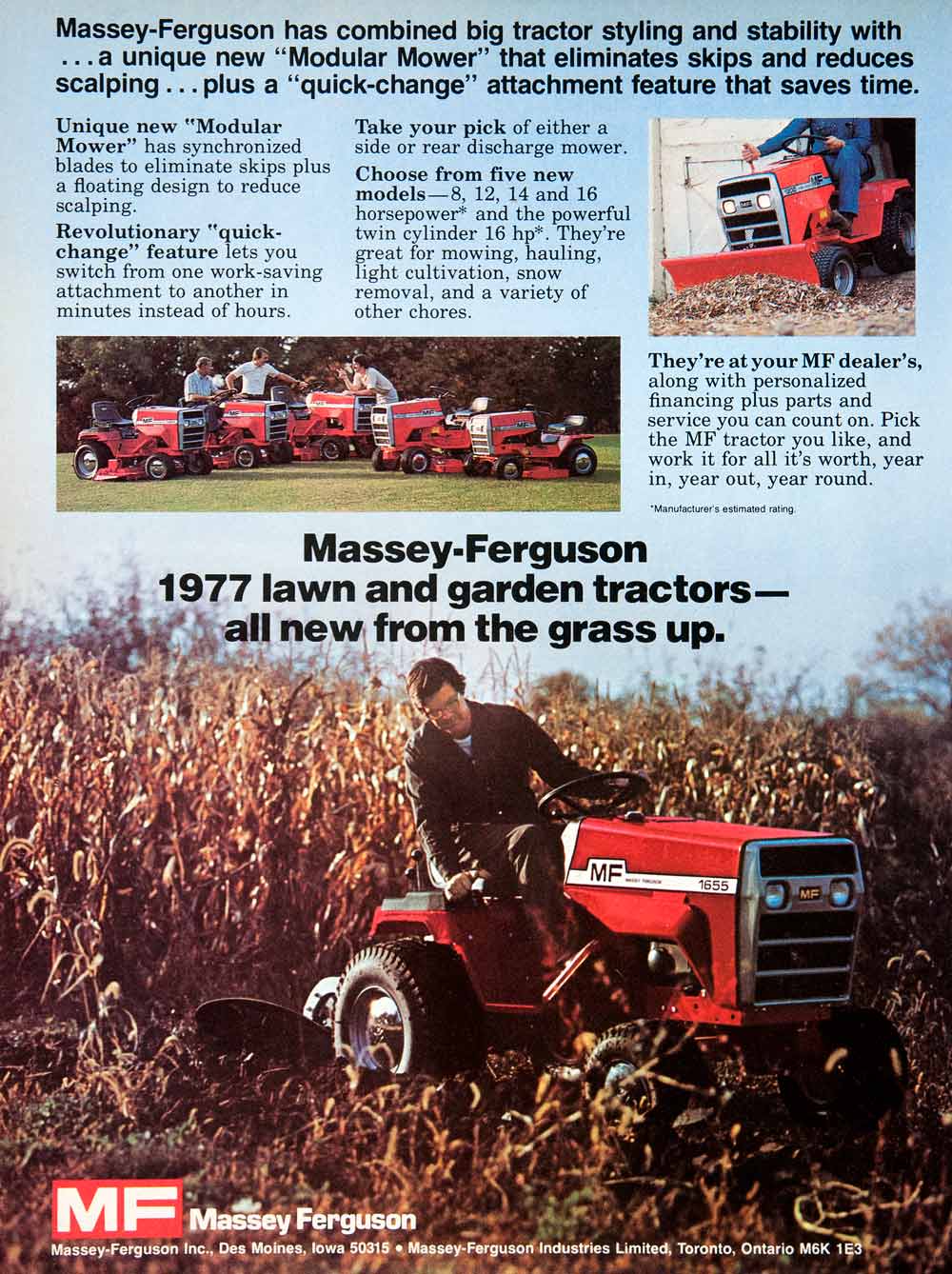 Massey ferguson lawn tractors hot sale