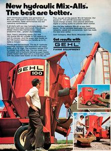 1978 Ad Gehl Farm Equipment Mix-All Hydraulics Conveyor Auger Hammer Mill SF3