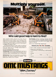 1979 Ad OMC Mustangs Owatonna Minnesota Farm Construction Equipment SF3