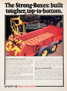 1979 Ad Sperry New Holland Strong Boxes Spreader Farming Equipment Machinery SF3