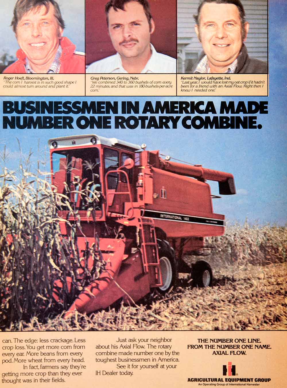 1980 Ad International Harvester Agricultural Equipment Machinery Rotary SF3