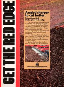 1979 Ad International Harvester Equipment Agricultural Machinery Red Edge SF3