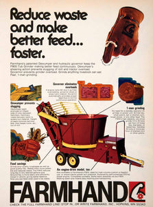 1975 Ad Farmhand Farming Grinder Engine Hopkins Minnesota Dewumper Tub F903 SF4