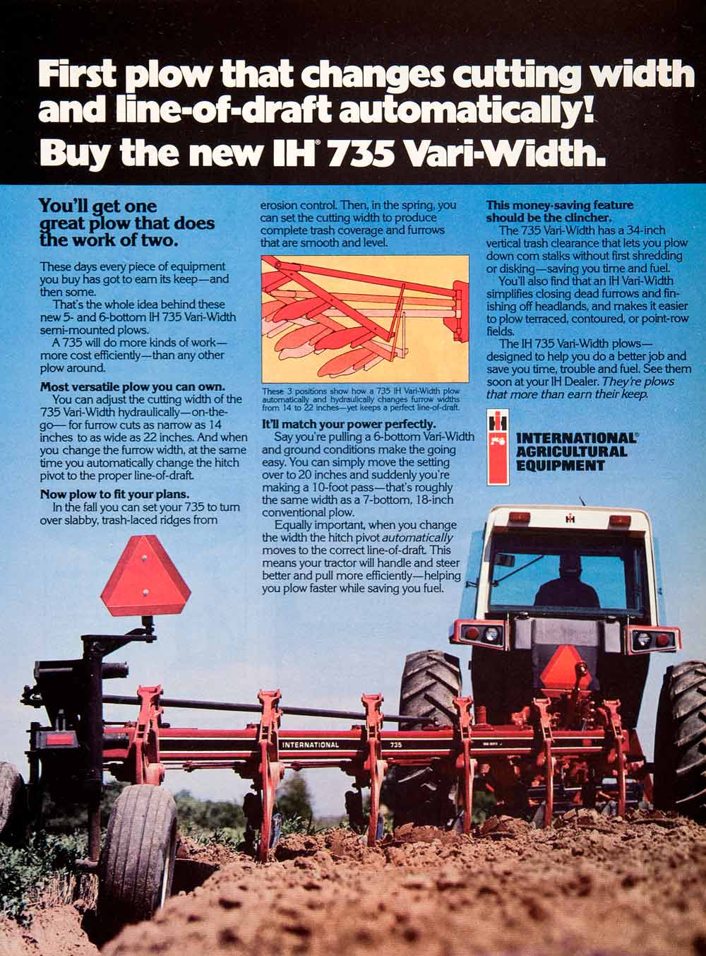 1978 Ad IH 735 International Agricultural Equipment Farming Equipment SF4