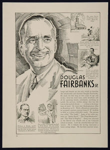 1933 Douglas Fairbanks Sr. Stuart Erwin Actor Film Star - ORIGINAL