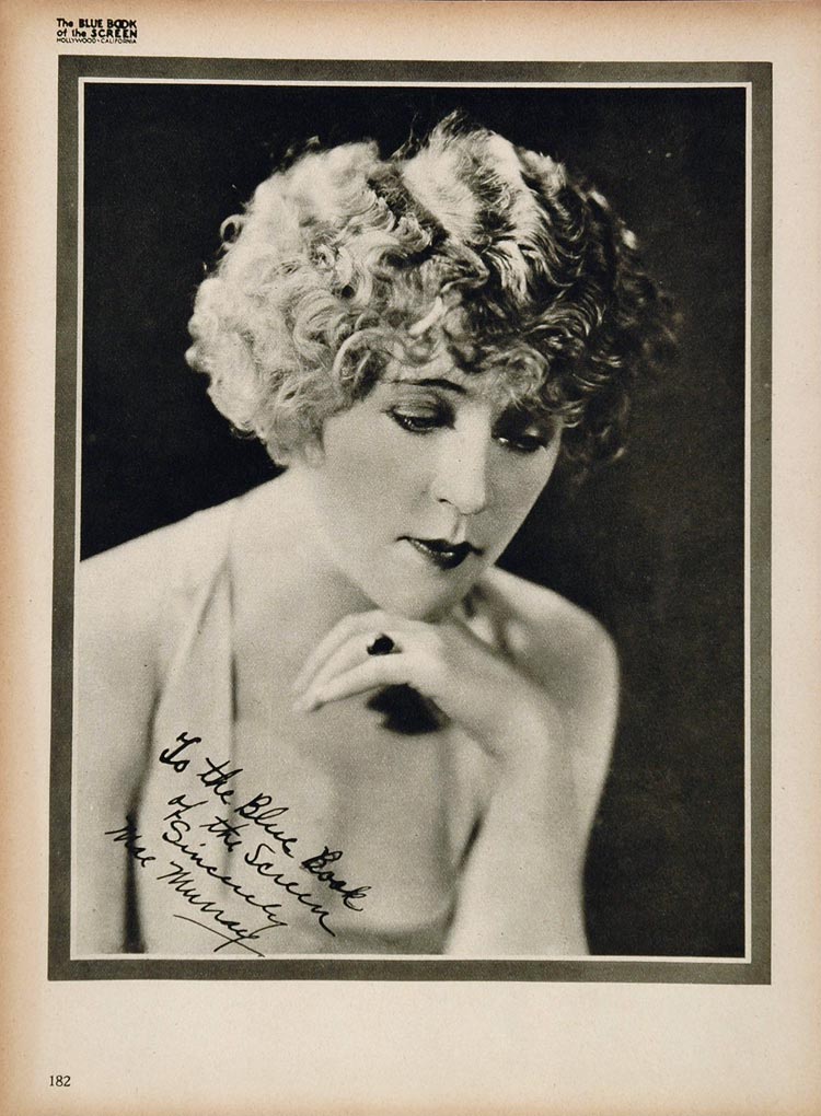 1923 Mae Murray Silent Film Actress Biography Print - ORIGINAL HISTORIC IMAGE