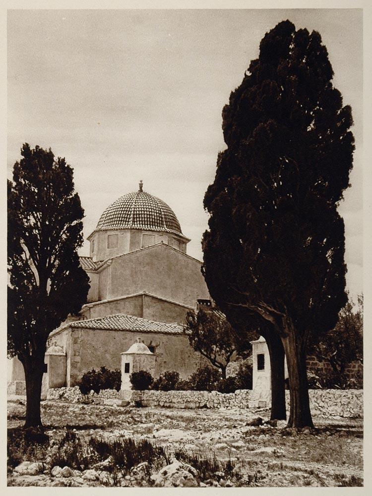 1925 Church Calvary Iglesia Calvario Javea Denia Spain - ORIGINAL SP1