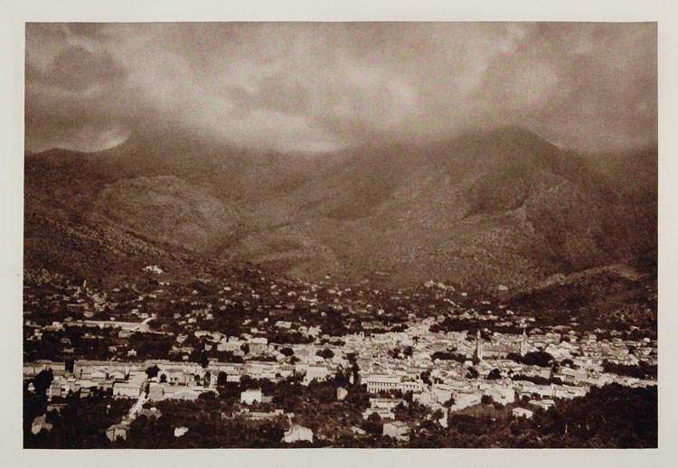 1928 Soller Town View Island of Mallorca Majorca Spain - ORIGINAL SP2