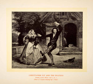 1900 Lithograph I Nash Art Christopher Sly Taming of the Shrew Shakespeare SRP1