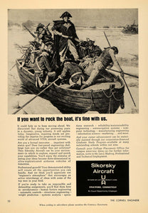 1967 Ad Sikorsky Aircraft Corp. Graduate Program Boat - ORIGINAL TCE2