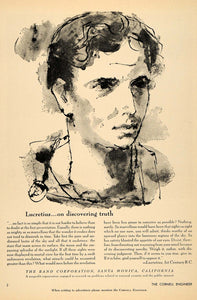 1959 Ad Rand Public Security Lecretius Artist N. Boyle - ORIGINAL TCE2