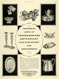 1927 Ad International Silverplate Home Decor Silver Tea - ORIGINAL THB1