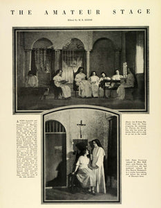 1924 Print Martinez Sierra Cradle Religious Nun Idler Club Radcliffe College THM