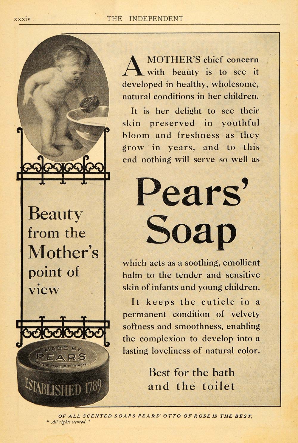 Pears soap is good best sale for babies