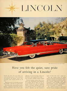 1956 Ad Ford Lincoln Premiere Sedan High Torque Fins - ORIGINAL ADVERTISING TM3