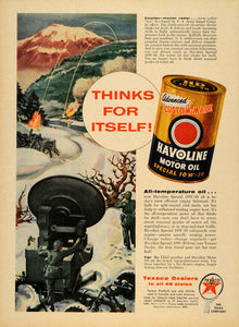 1956 Ad Havoline Motor Oil Special 10 W-30 Texaco Army - ORIGINAL TM5