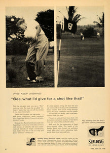 1956 Ad Spalding Bobby Jones Synchronized-Dyned Clubs - ORIGINAL ADVERTISING TM5