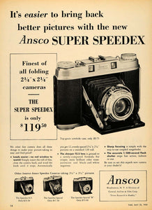 1955 Ad Ansco Division of General Film Corp Camera - ORIGINAL ADVERTISING TM6