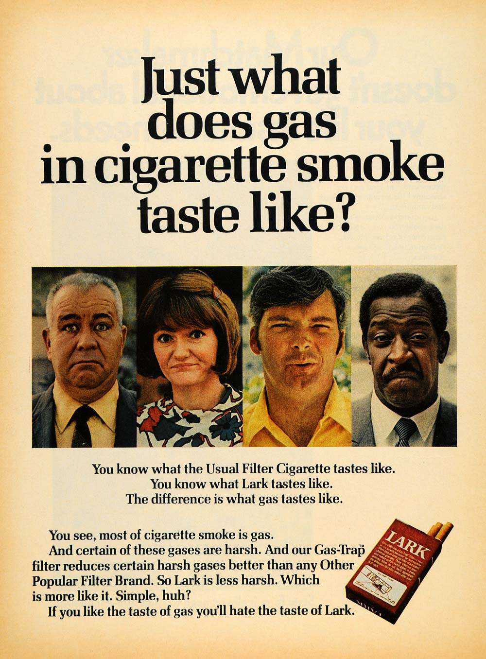 1970 Ad Liggett & Myers Lark Cigarettes Tobacco Product - ORIGINAL TM6