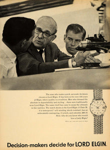 1965 Ad Elgin National Watch Co. Lord 25 Men Watches - ORIGINAL ADVERTISING TM6