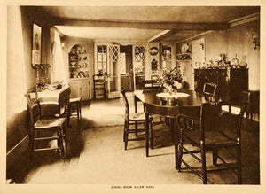 1916 Photogravure Dining Room Antique Furniture Salem MA Table Side Board TMM1