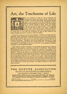 1919 Cover The Mentor Women Sculptors Arts & Crafts Border Design TMM1