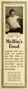 1918 Ad Mellin Food Donald Mackie Antigo Wisconsin Infant Boston TMP2