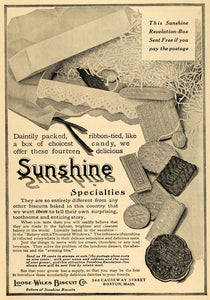 1911 Ad Revelation Box Sunshine Loose Wiles Biscuit - ORIGINAL ADVERTISING TOM1