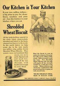 1911 Ad Shredded Wheat Company Biscuit Breakfast Cereal - ORIGINAL TOM1