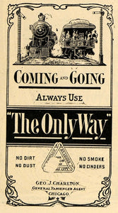 1907 Ad Railroad Chicago St. Louis Kansas City Train - ORIGINAL ADVERTISING TOM2