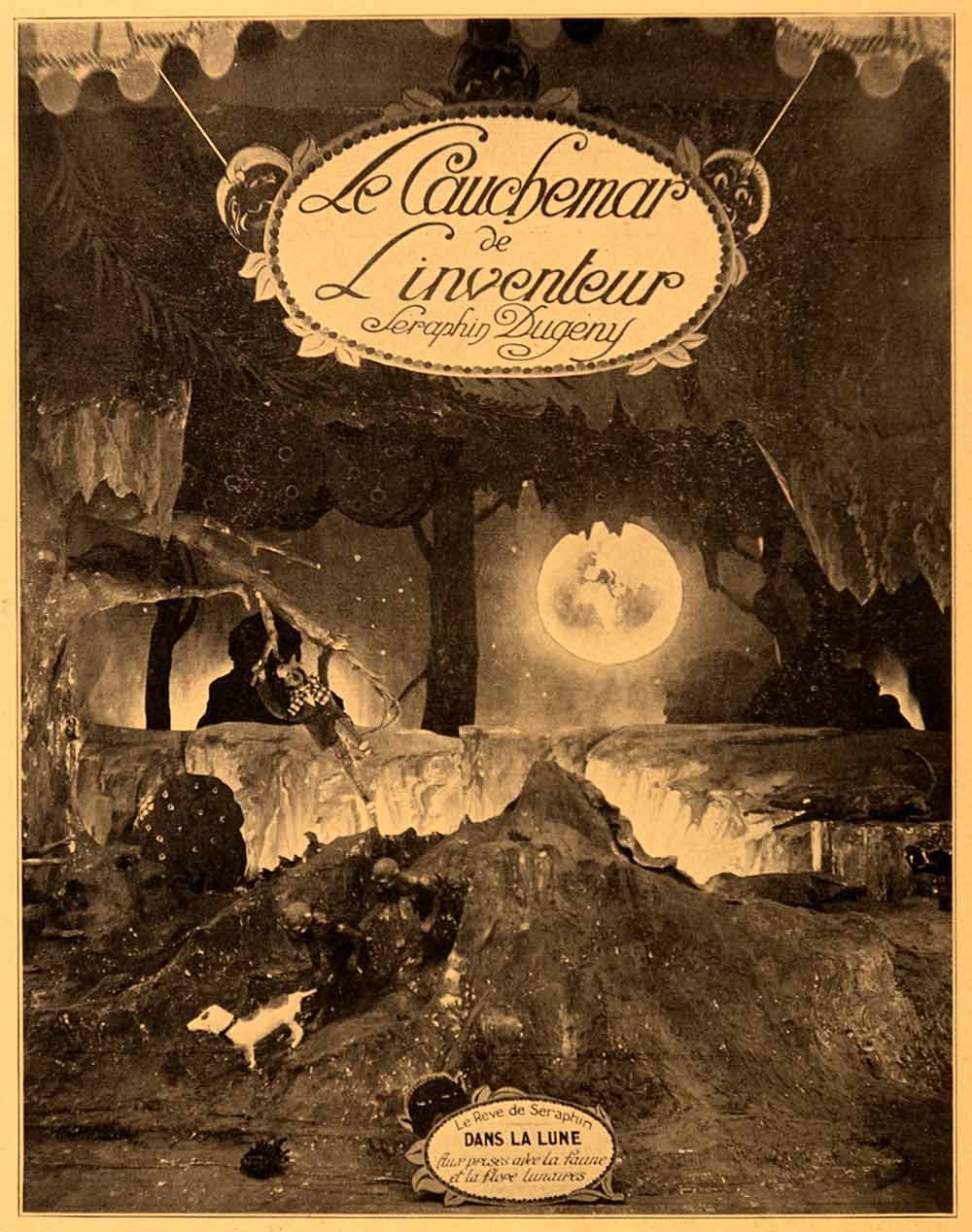 1926 Print Le Cauchemar L'Inventeur Window Display Bon Marche Dance Moon TOYS7