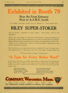 1924 Ad Sanford Riley Stoker Co Harrington Super-Stoker - ORIGINAL TPM1