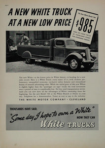 1937 Ad Vintage White Truck Model 700 Loading Dock - ORIGINAL ADVERTISING TRUCKS