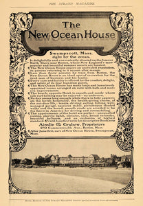 1907 Ad New Ocean House Hotel Swampscott Ainslie Grabow - ORIGINAL TSM1