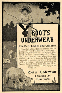 1904 Ad Roots Tivoli Standard Underwear Camelhair Wool - ORIGINAL TSM1