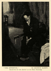 1906 Print Interval German Historical Painter Professor Arthur Kampf TSM1