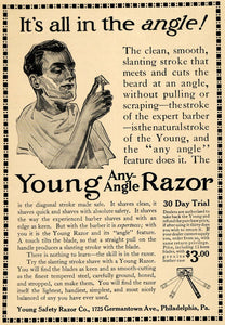 1912 Ad Young Safety Razor Co Shaving Men Essentials - ORIGINAL ADVERTISING TW1