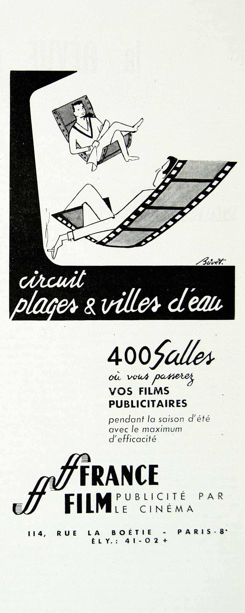 1958 Ad France Film Commercial French Advertising Reel Chair 114 Rue La VEN1