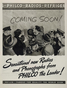 1945 Ad Philco Radios Phonographs WWII Postwar Products - ORIGINAL WWII