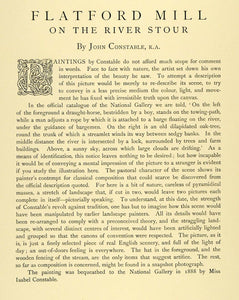 1897 Print Flatford Mill River Stour England Landscape Scenery John XAD4