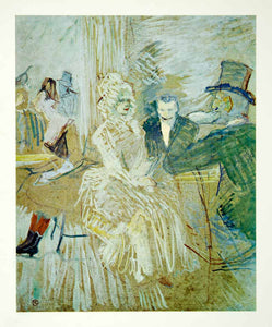 1964 Print Henri Toulouse-Lautrec Bal Elysee-Montmartre Wallflower Art XAJA6