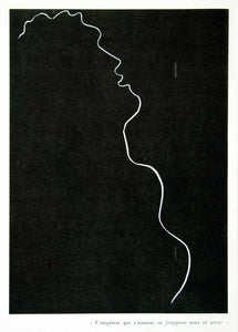 1958 Print Frappant Gorge Angoisse Henri Matisse Portrait Figure Outline