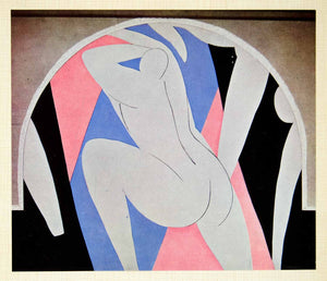 1958 Print Dance Expression Henri Matisse Modern Nude Abstract Pattern Mural