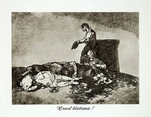 1962 Rotogravure Cruel Lastima Suffering Francisco Goya Child Death XALA7
