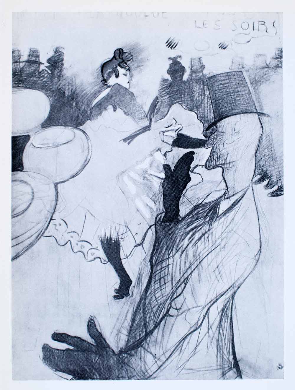 1969 Print Goulue Valentin Moulin Rouge Man France Dance Henri Toulouse XAU8