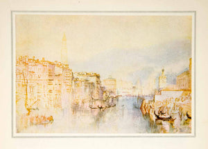 1939 Photolithograph Venice Turner Grand Canal Italy Water Corridor Bus XAW6