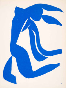 1969 Lithograph Henri Matisse Art Modern Abstract Paper Cutout Nude Woman Figure