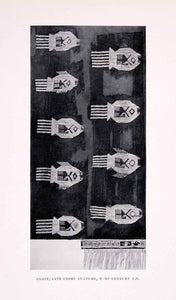 1930 Halftone Print Trujilo Peru Chimu Chimor Moche Textile Garment Costume XDC1