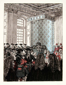1959 Photolithograph Pierre Brissaud Art King Louis XIV France Costume –  Period Paper Historic Art LLC