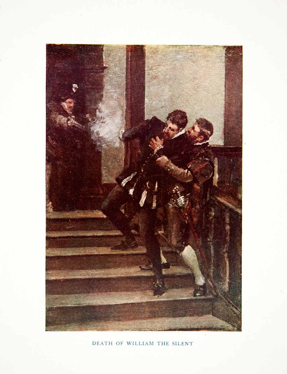 1920 Color Print William Prince Orange Silent Dutch Revolt Spain XEI8